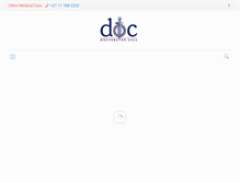 Tablet Screenshot of doctorsoncall.co.za